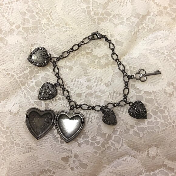 Vintage New NOA NOA Locket Heart Charms Titanium Bracelet Women Jewelry Gifts - Picture 8 of 8